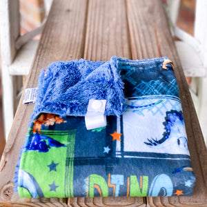 RTS T-Rex Graphite Minky Lovey