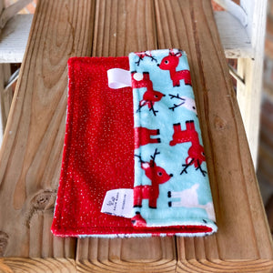 Last Chance! RTS Holiday Reindeer Loveys & Blankets
