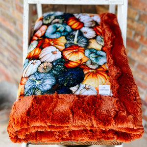 Last Chance! RTS LE Pumpkins Snuggle Blanket