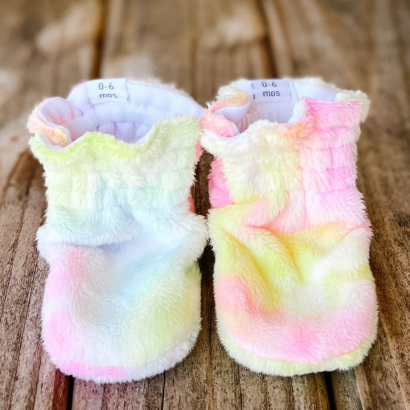 LE Stella Rose Minky Booties Ready to Ship