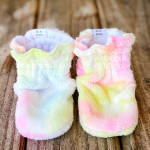 LE Stella Rose Minky Booties Ready to Ship