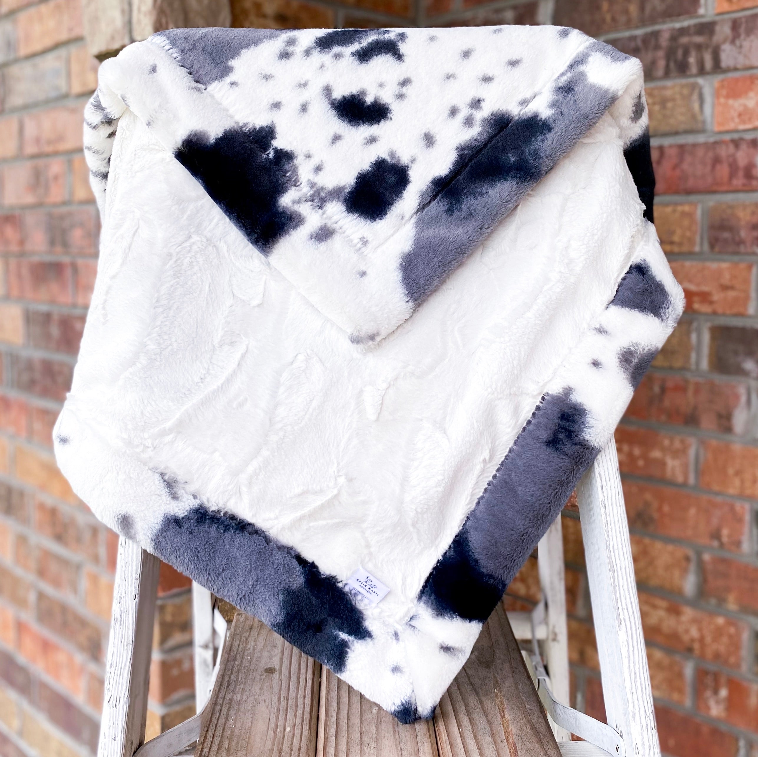 RTS Natural Hide & Storm Pony Luxe Blanket