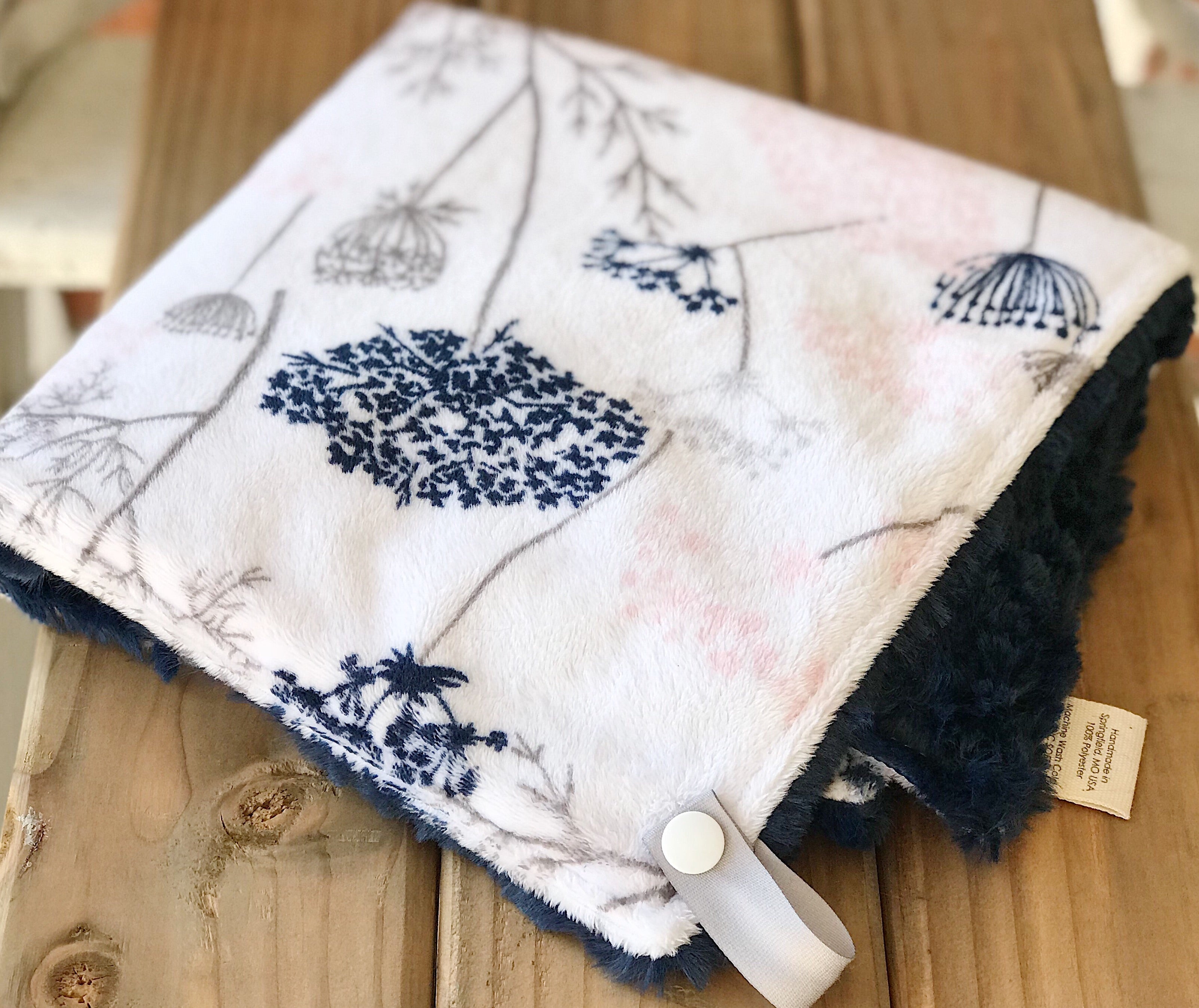Easy Order Queen Anne's Lace Luxe Smooth Minky Lovey
