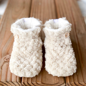 Classic Style Booties Preemie/Newborn - 3.5" Sole Ready To Ship