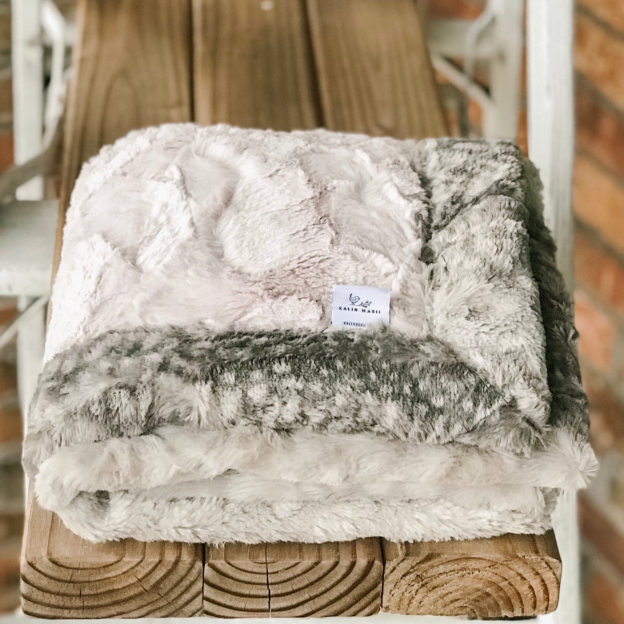 Easy Order Rosewater Hide & Metal Fawn Double Luxe Blanket