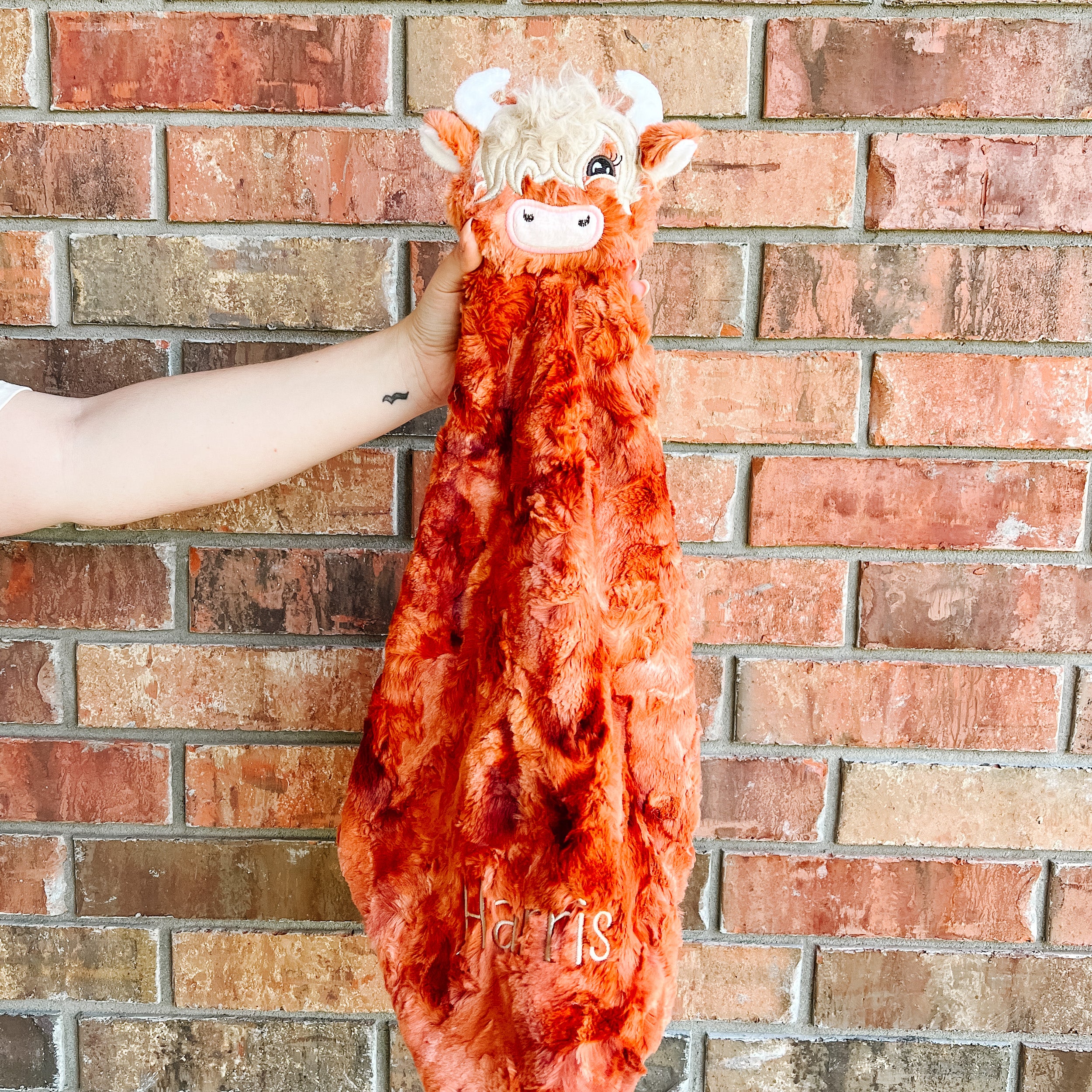 Custom Order LE Handmade Snuggle Buddy Highland Cow