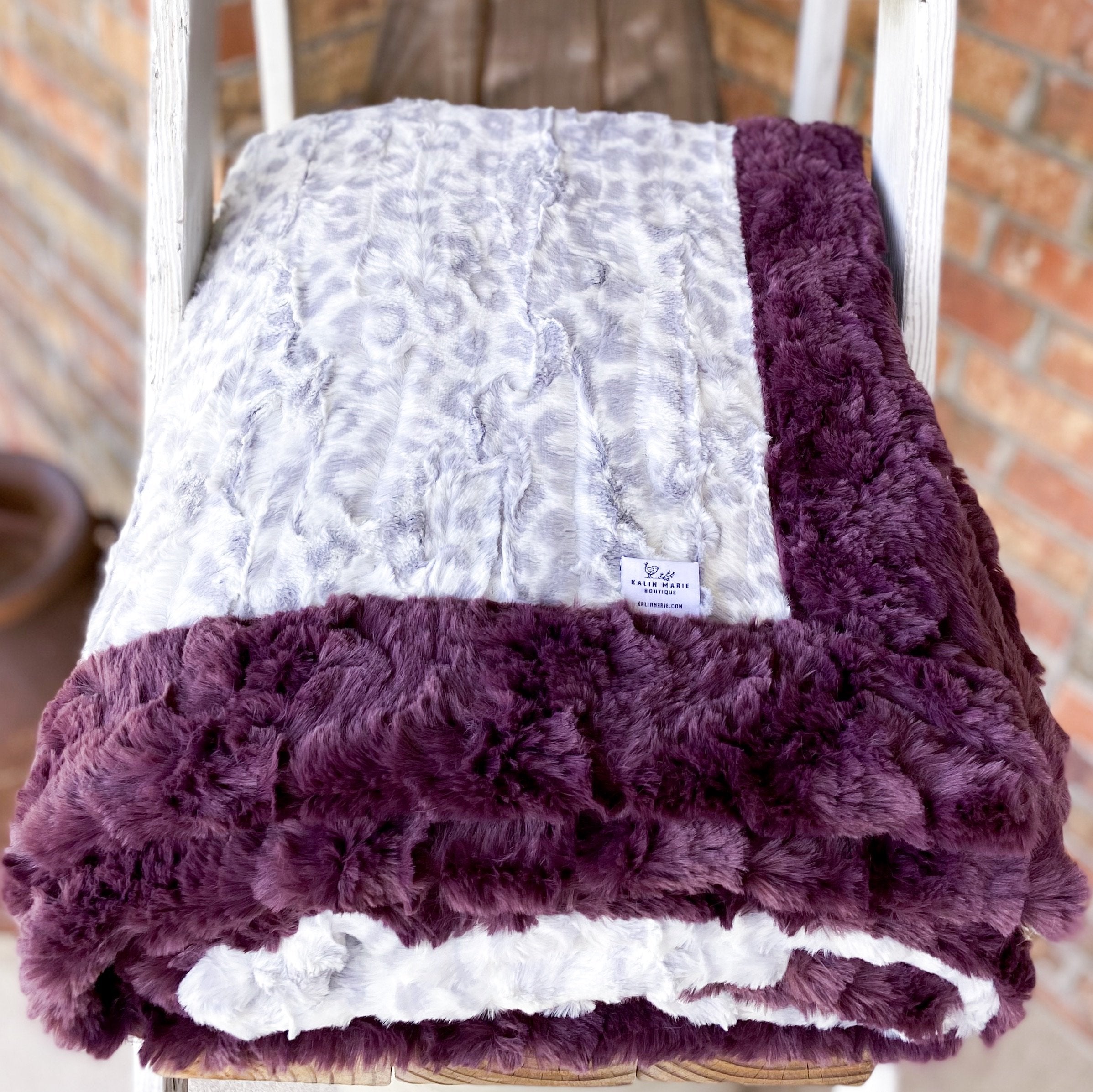 Easy Order Jaguar Vapor & Plumwine Glacier Double Luxe Blanket