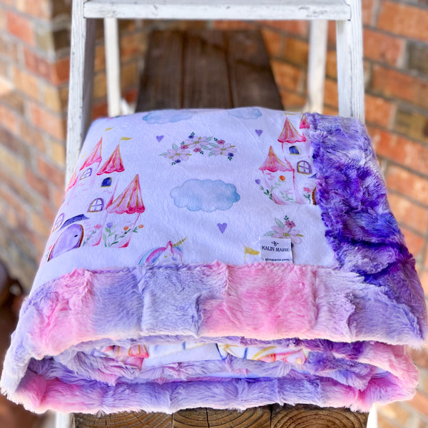 Unicorn minky online blanket