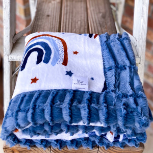 RTS After the Rain Bluebell Luxe Snuggle Blankets