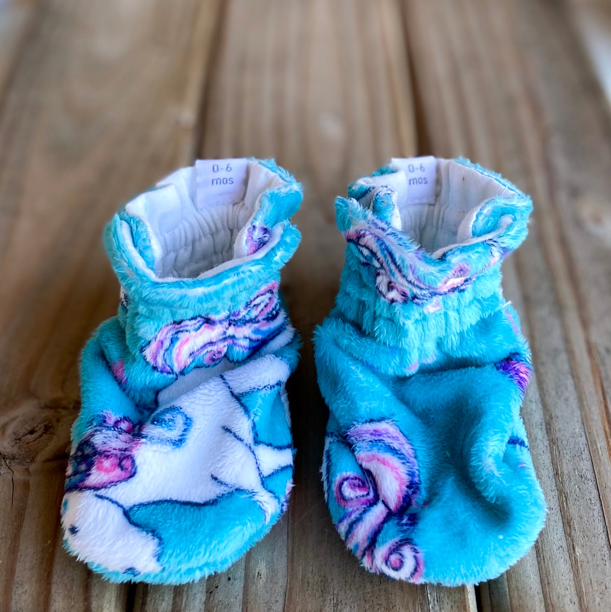 RTS Custom Style Booties 0-6 months - 4.5" Sole