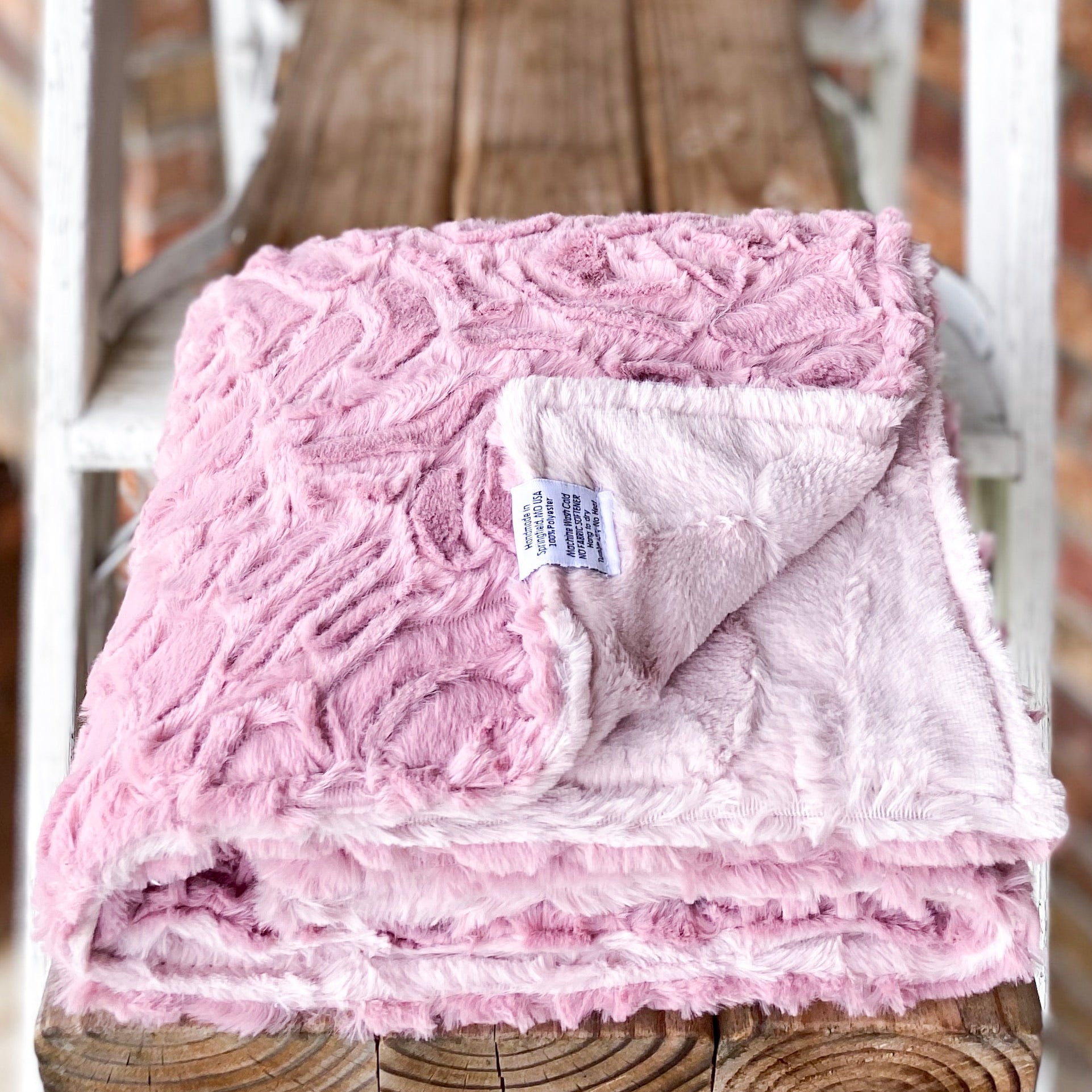 Easy Order Demi Rose Woodrose & Rosewater Hide Double Luxe Blanket