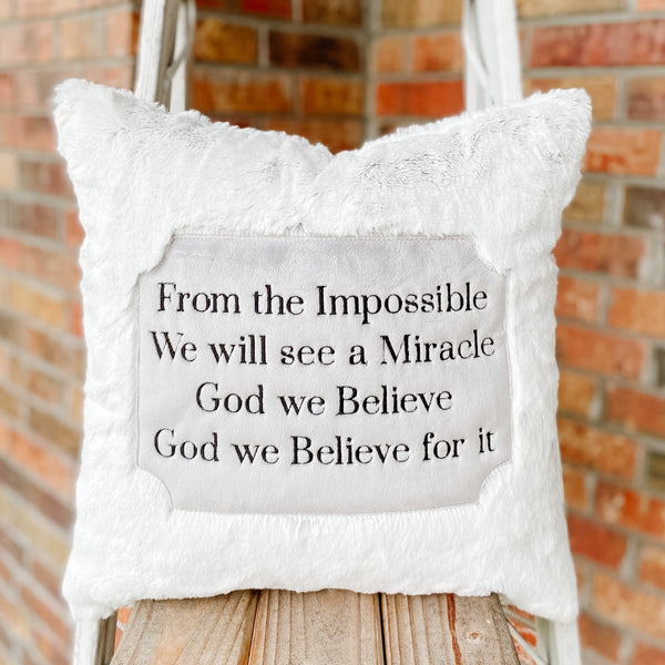Favorite Verse, Quote, or Saying Pillow Cover Custom Order