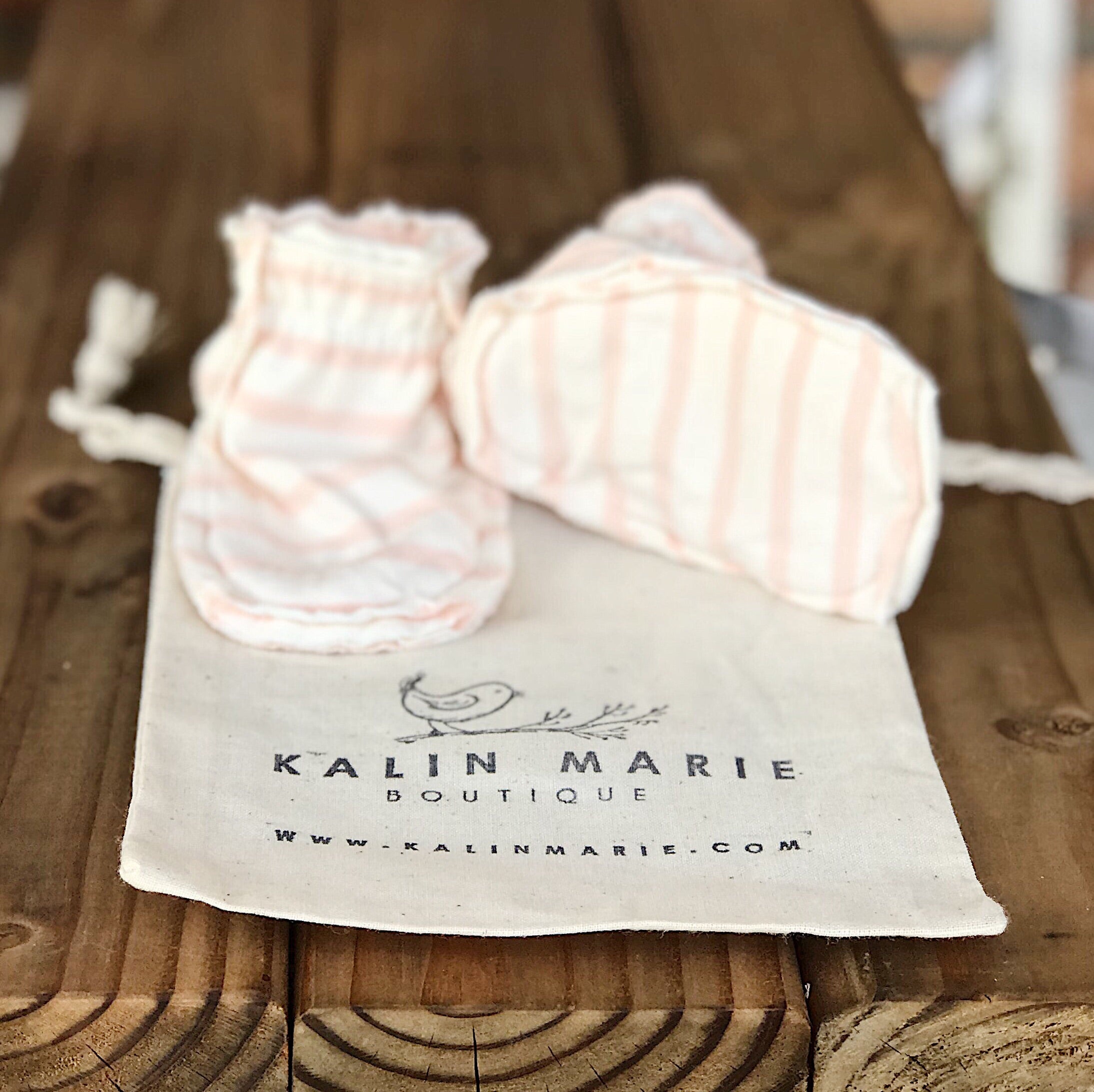 Olivia Cotton Knit Baby Booties