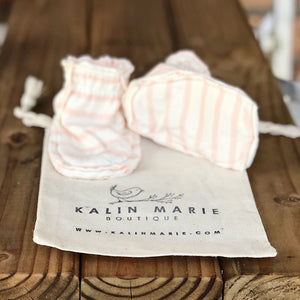 Olivia Cotton Knit Baby Booties