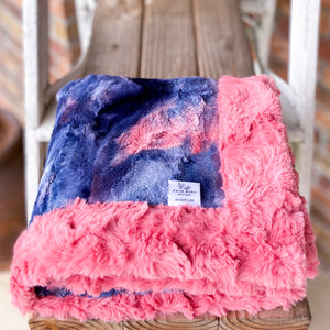 RTS Daybreak Sorbet & Flamingo Glacier Luxe Blanket
