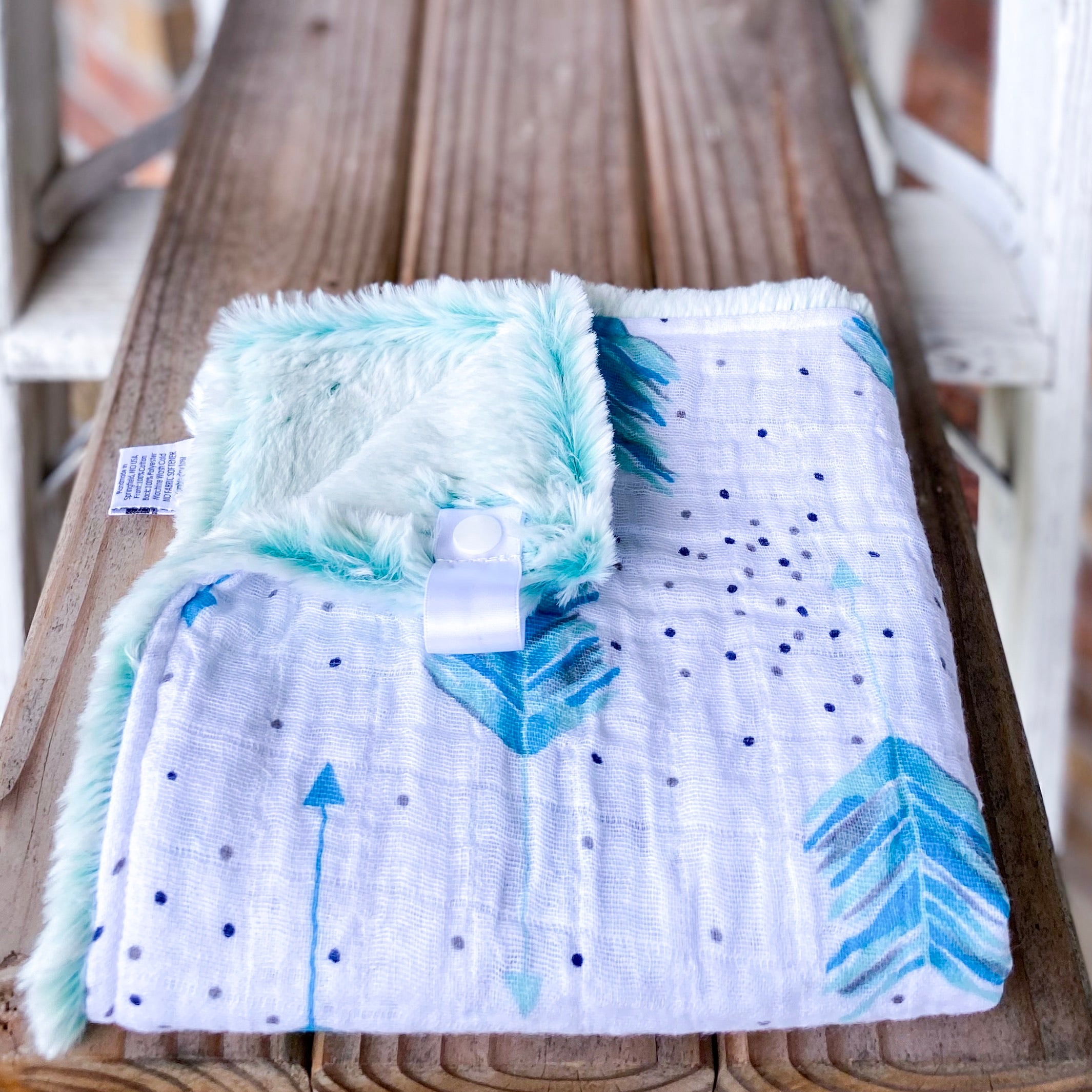 RTS Aim High Teal Cotton Cuddle Lovey