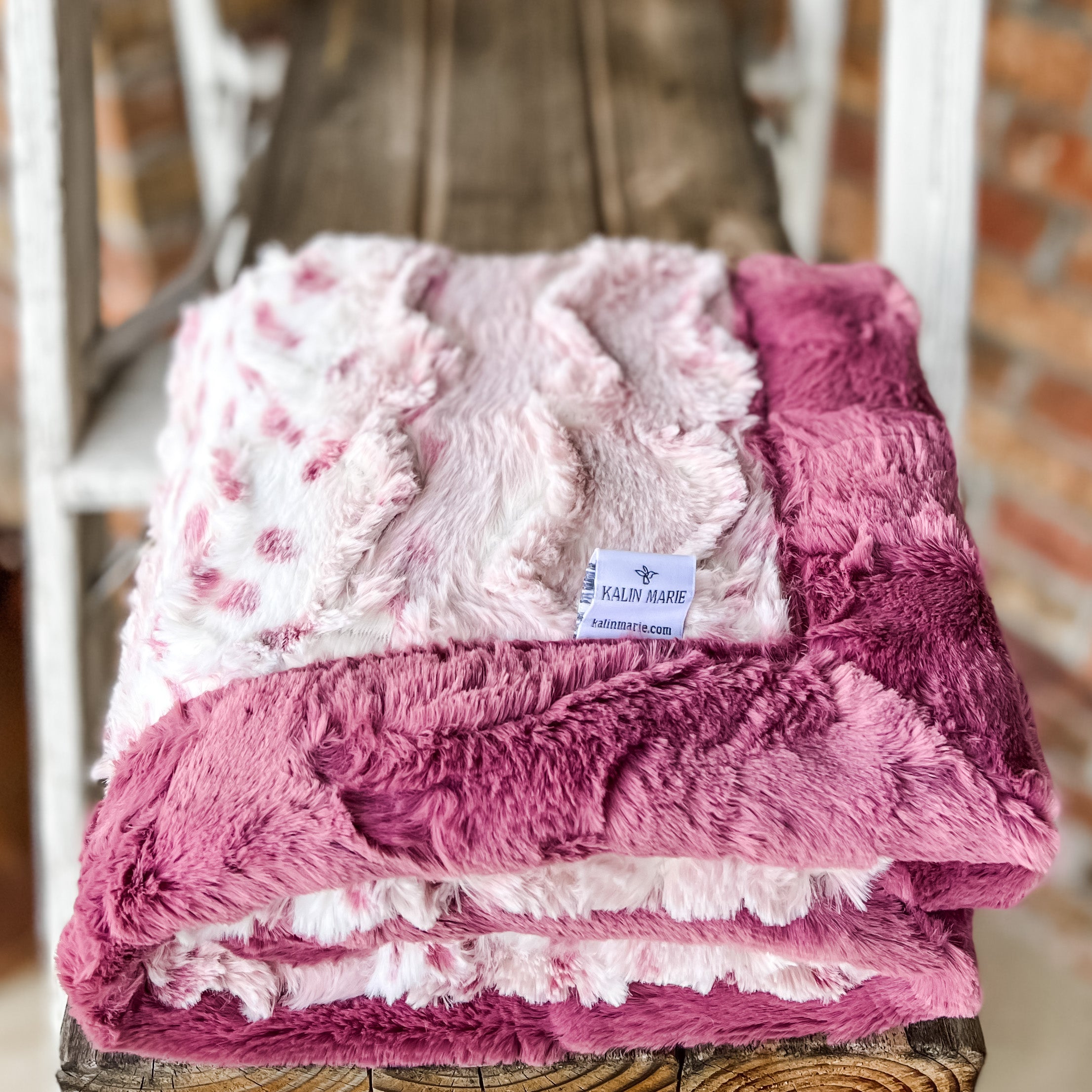 RTS Wild Lynx Wild Rose & Wild Rose Hide Luxe Blanket
