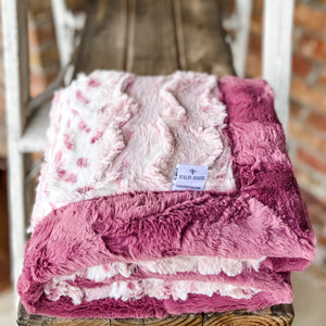 RTS Wild Lynx Wild Rose & Wild Rose Hide Luxe Blanket