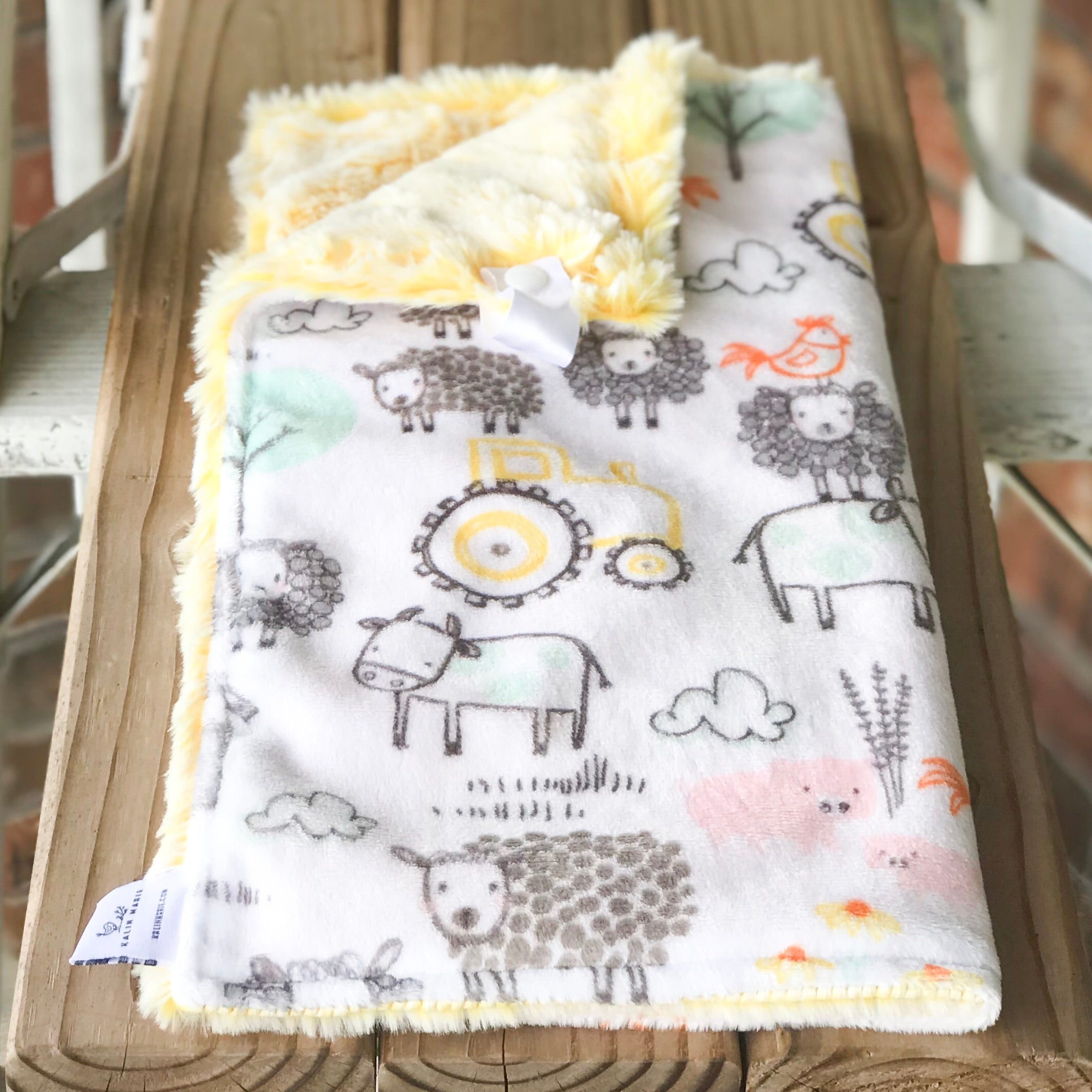 Easy Order On The Farm Luxe Smooth Minky Lovey