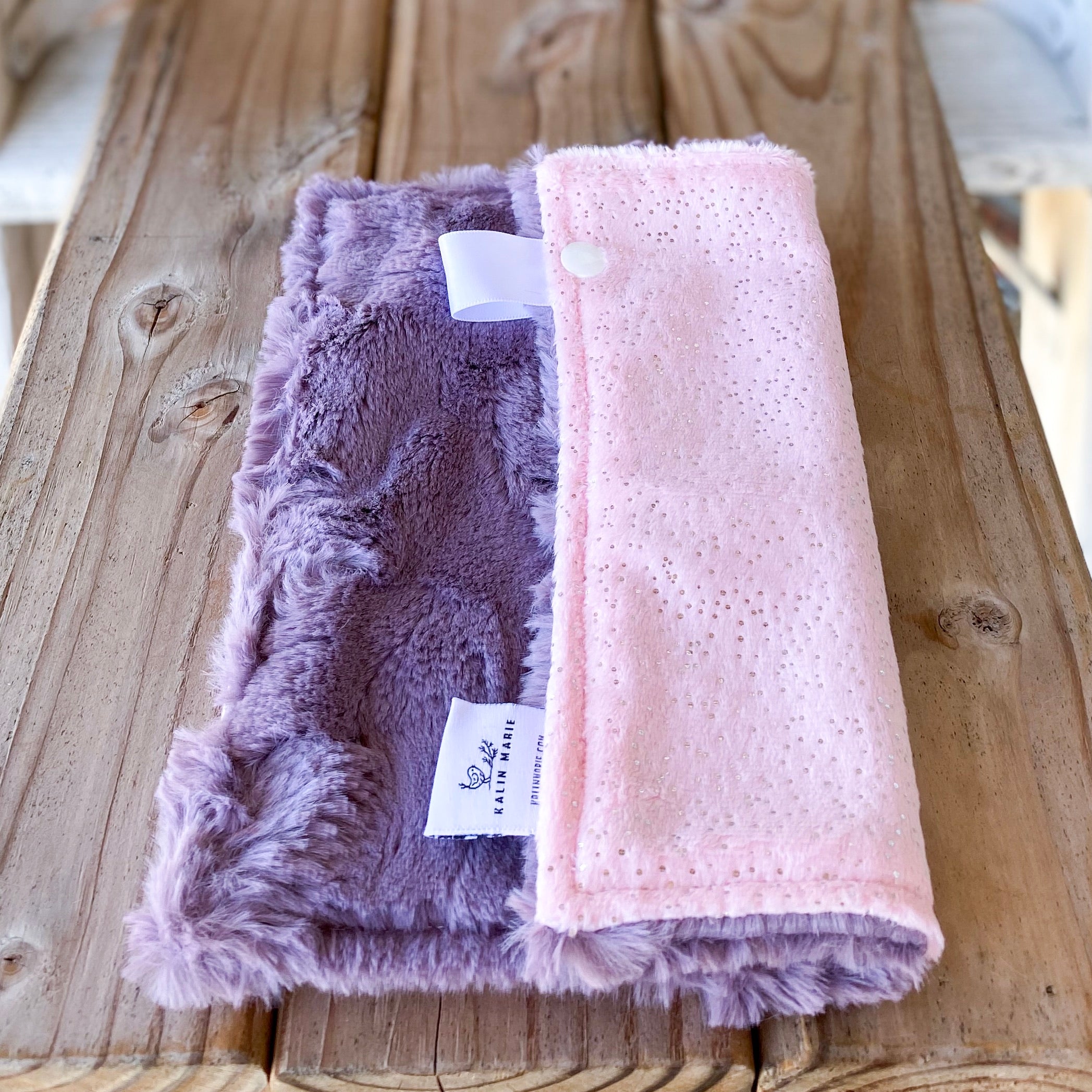 RTS Blush Sparkle Minky Lovey