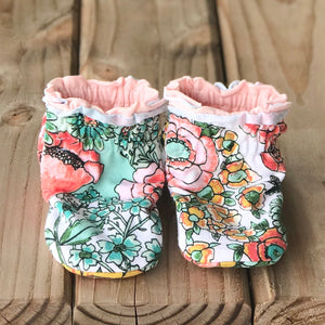 Reversible Kalin Marie Cotton Knit Booties