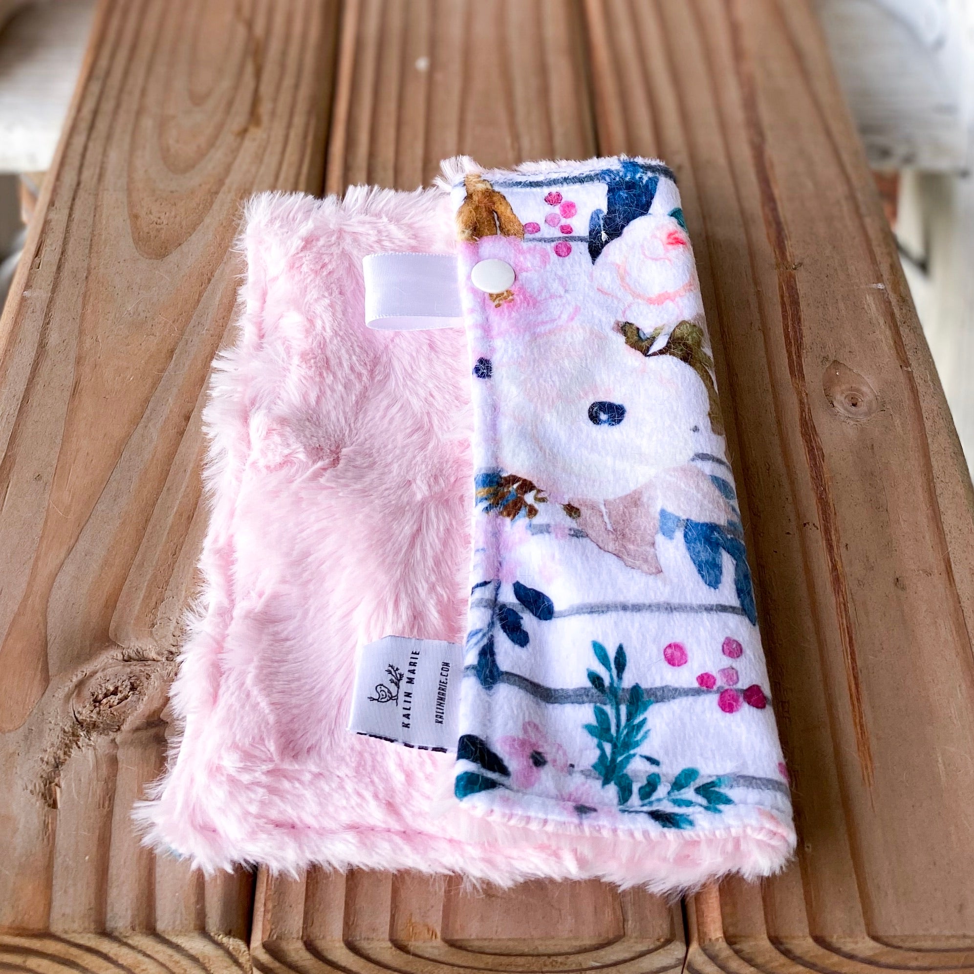 RTS Limited Edition Harper Floral Stripe Spoonflower Luxe Snuggle Lovey