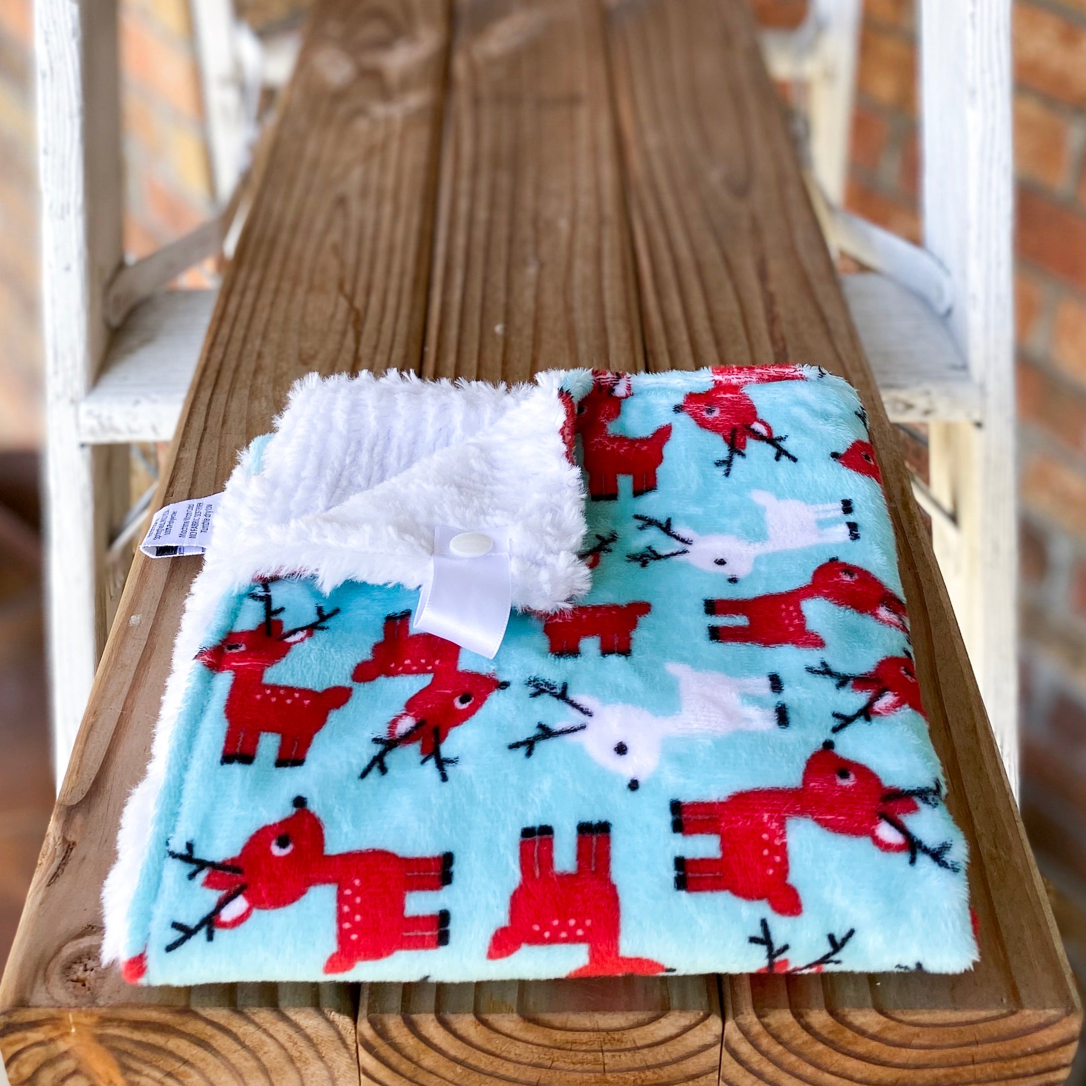 Last Chance! RTS Holiday Reindeer Loveys & Blankets