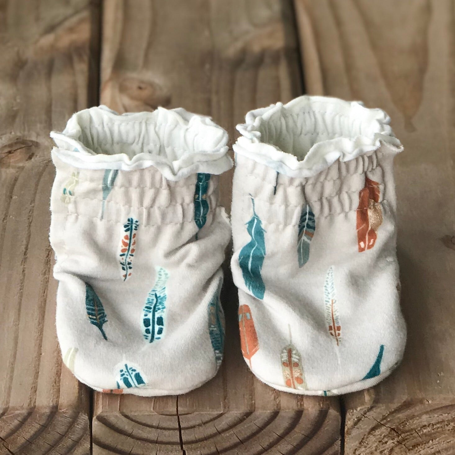 Limited Edition Reversible Rowen Cotton Knit Booties