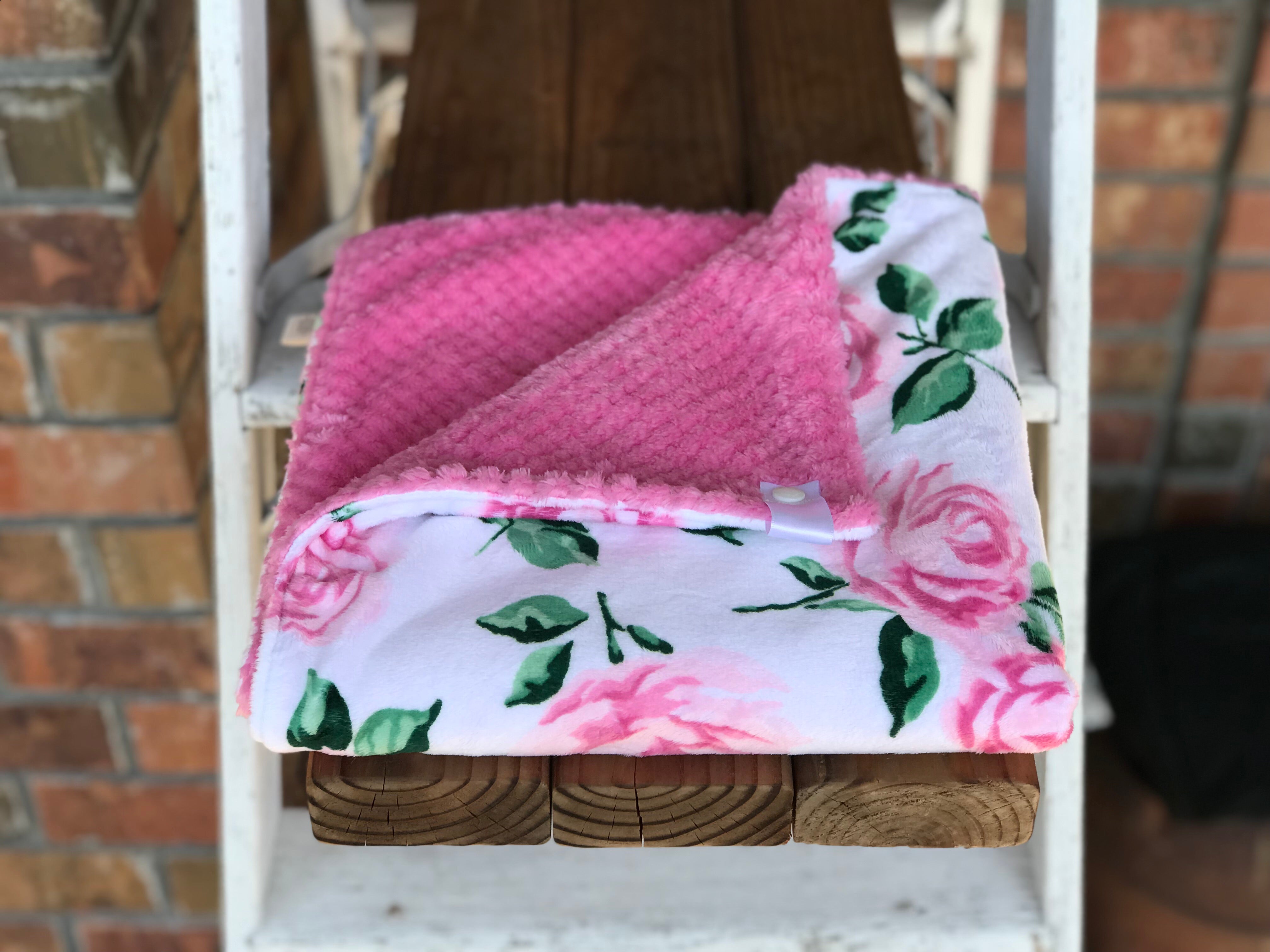 Easy Order La Vie En Rose Pink Luxe Smooth Minky Lovey