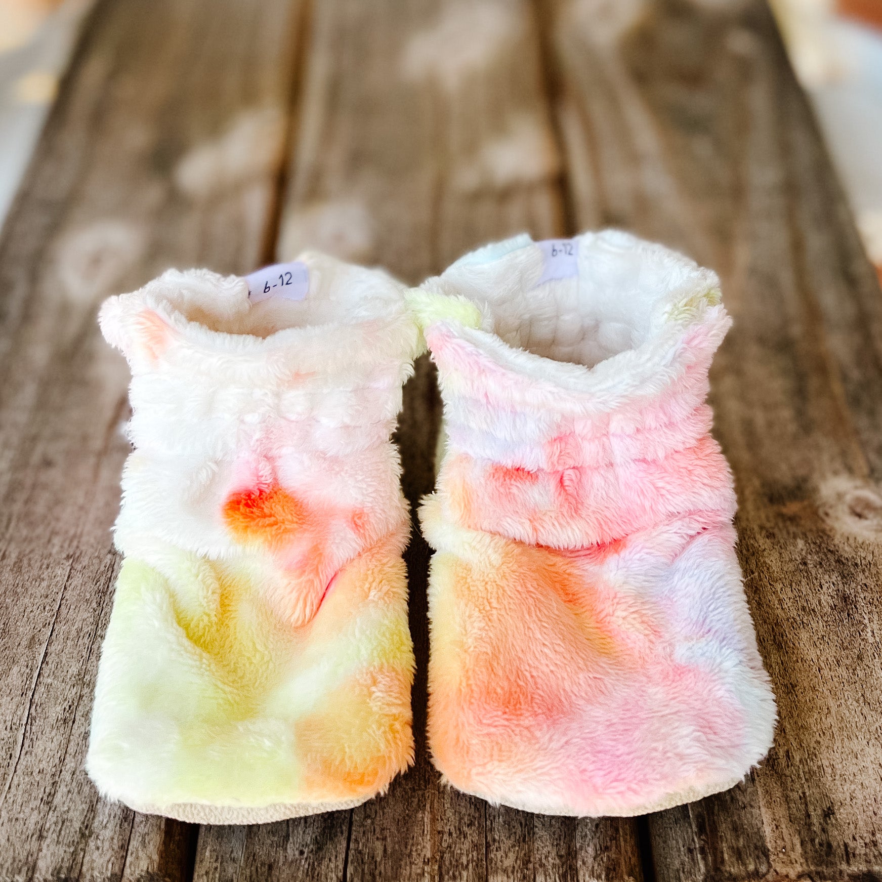LE Stella Rose Minky Booties Ready to Ship