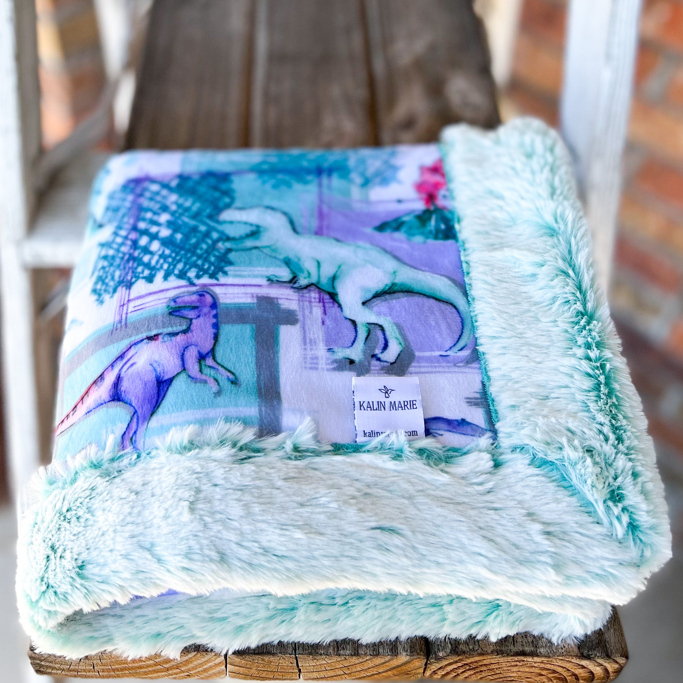 RTS T-Rex Purple Luxe Blankets