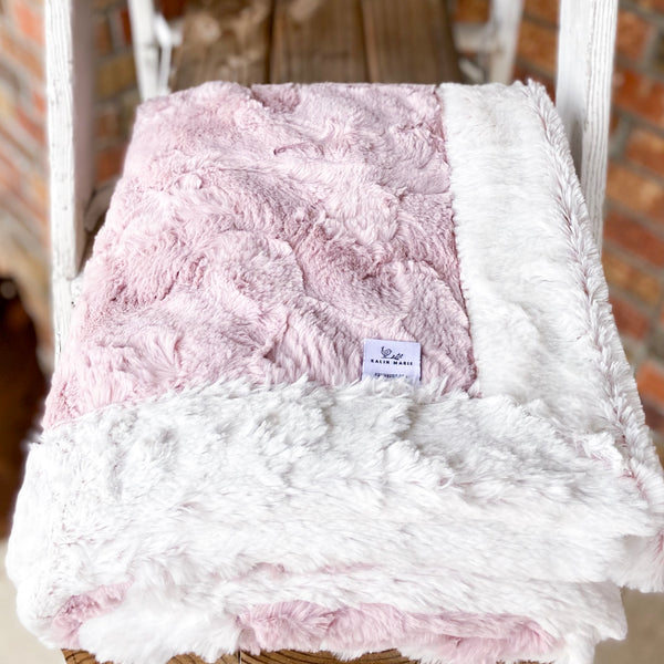 RTS Rosewater Hide & Rosewater Frost Luxe Blanket