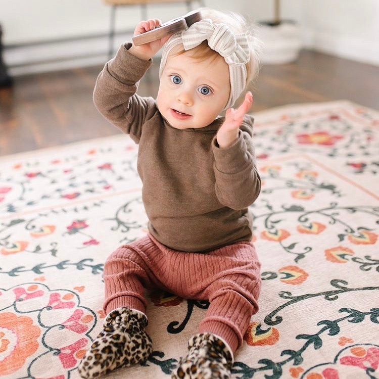 LE Vada Minky Booties Ready to Ship