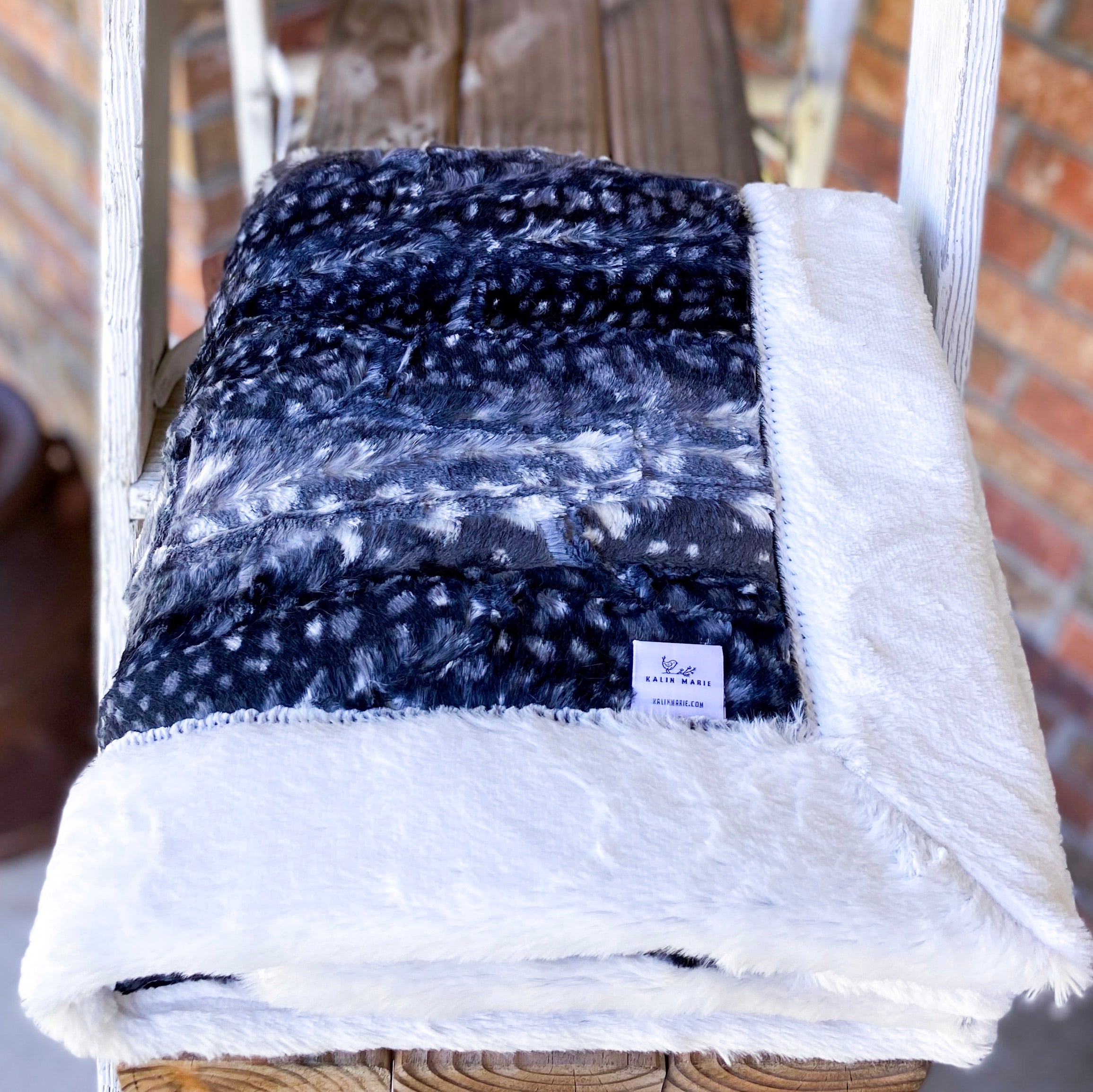 RTS Ash Fawn & Black Frost Luxe Blanket
