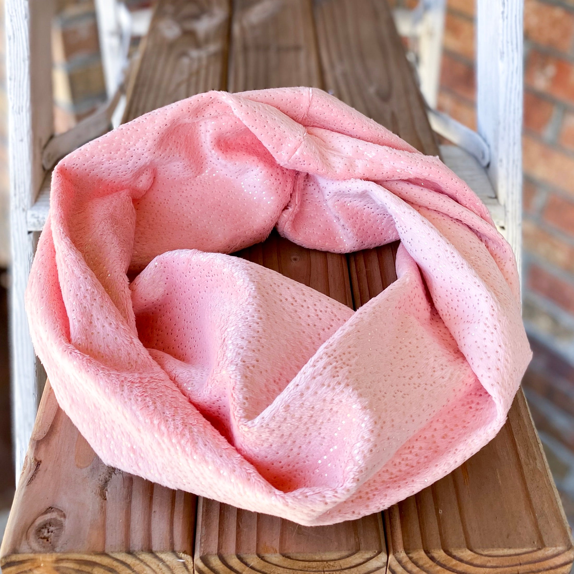 Last Chance! RTS Sparkle Minky Infinity Scarves