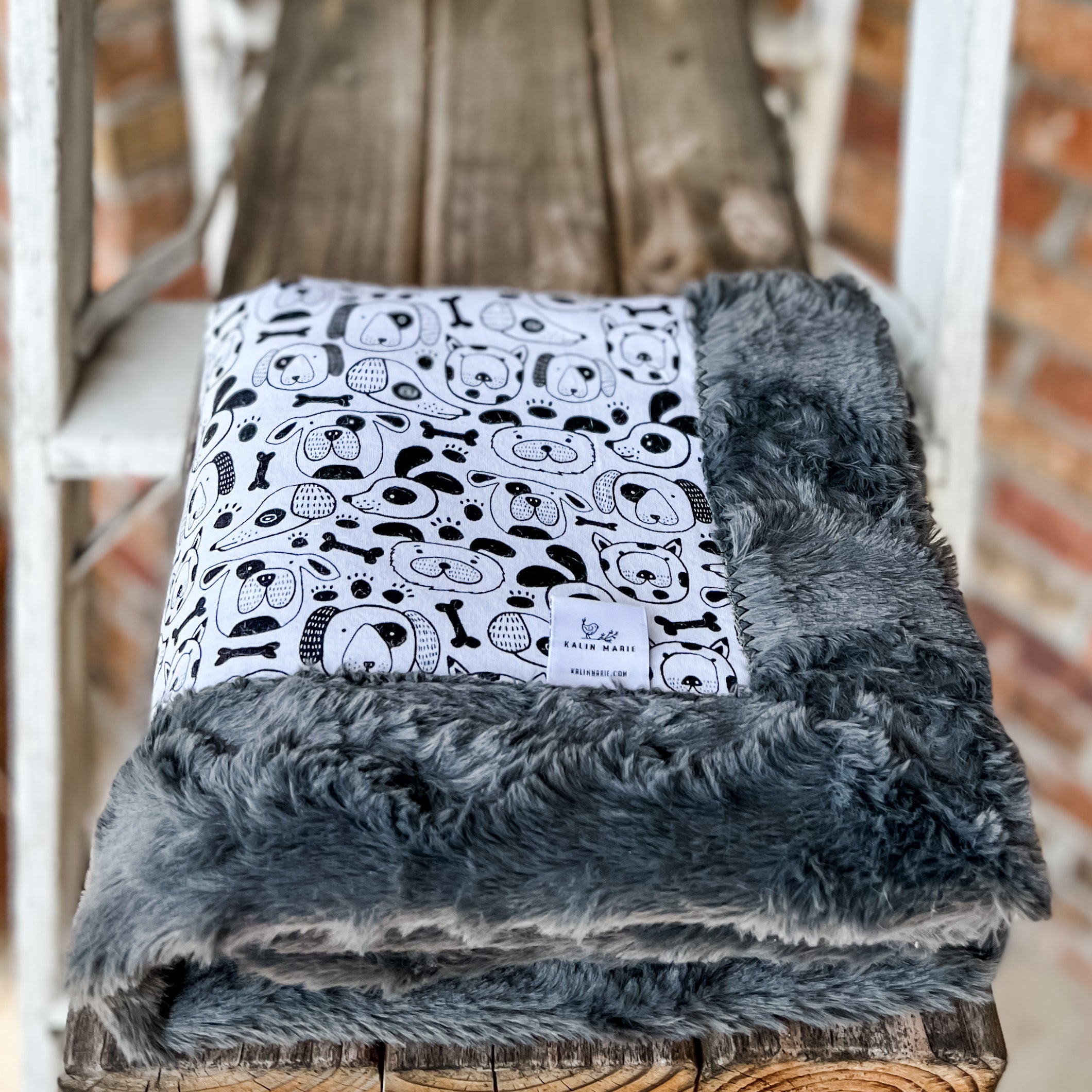 RTS Woofin Around Cotton Knit Blanket