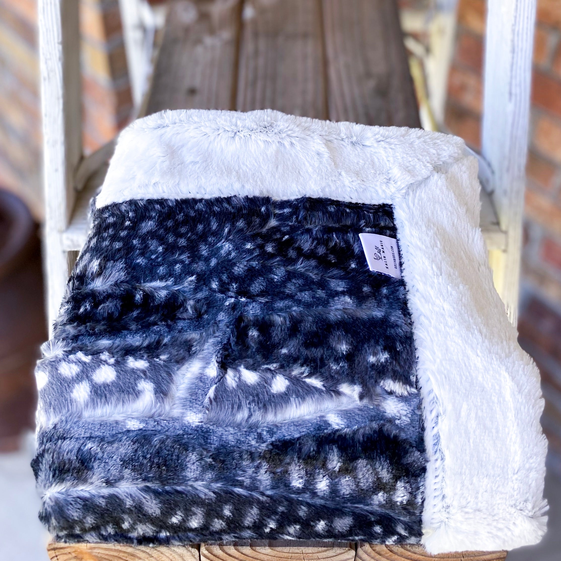 RTS Ash Fawn & Black Frost Luxe Blanket