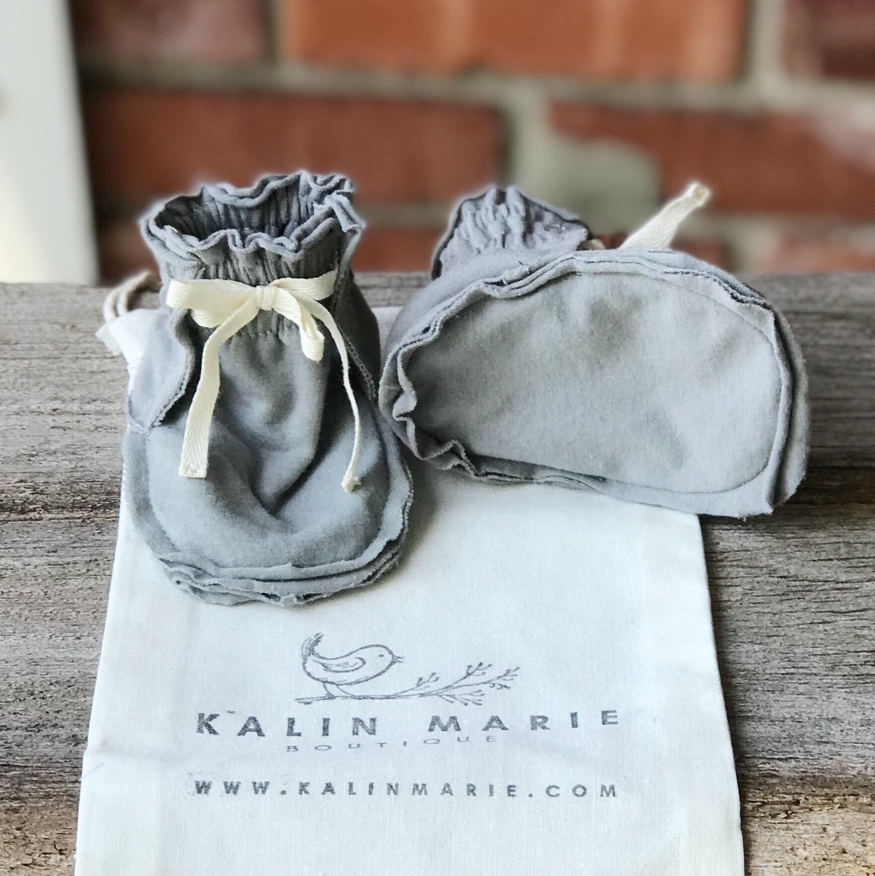 Grayson Cotton Knit Booties