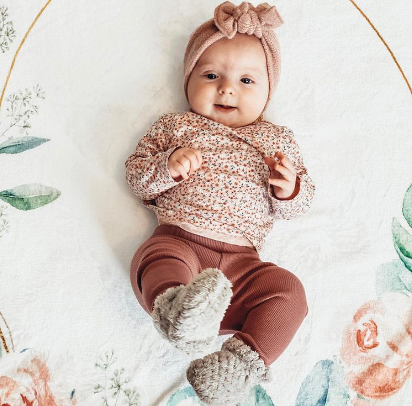 Toddler - Eleanor Minky Booties