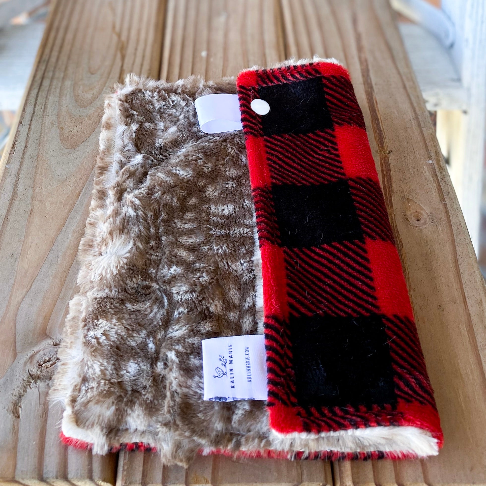 RTS Buffalo Plaid Scarlet & Fawn Loveys