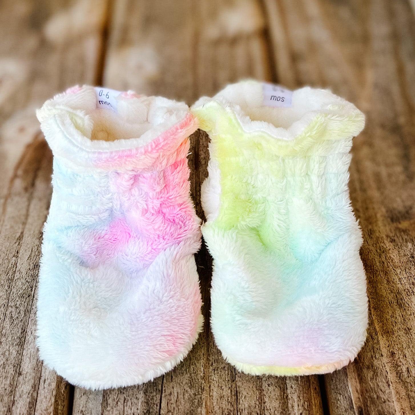 LE Stella Rose Minky Booties Ready to Ship