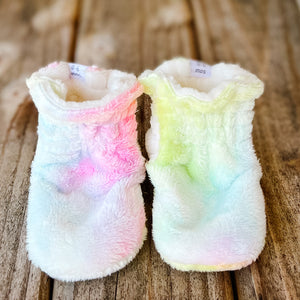 LE Stella Rose Minky Booties Ready to Ship