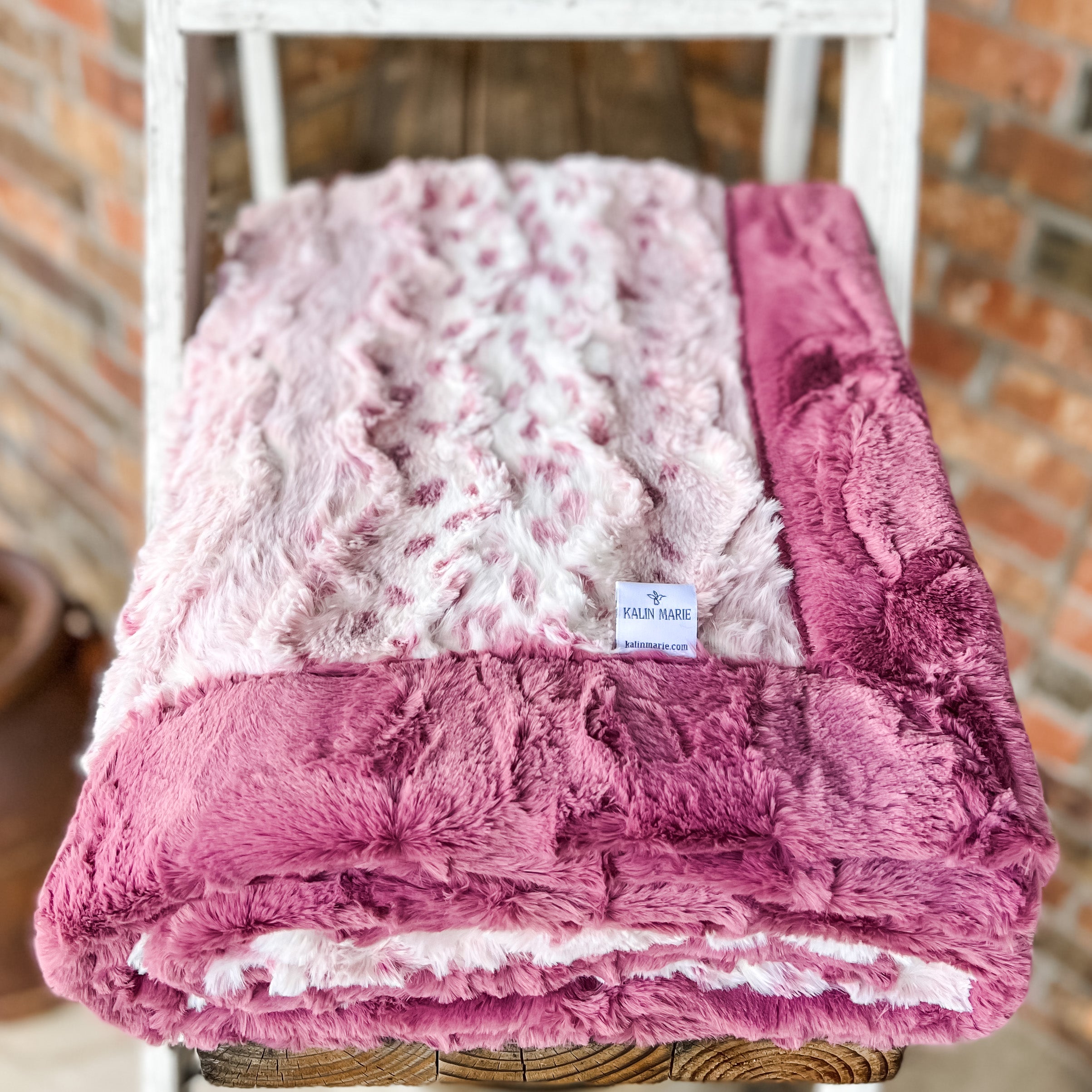 RTS Wild Lynx Wild Rose & Wild Rose Hide Luxe Blanket