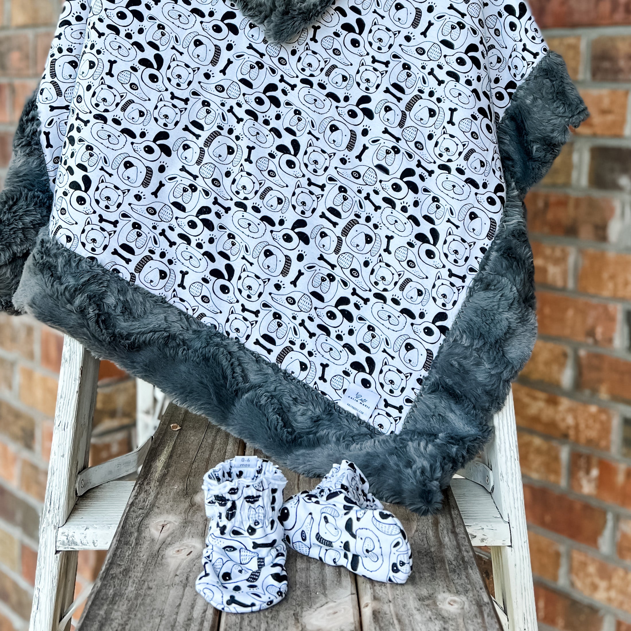 Last Chance!LE Woofin Around All Knit Booties Ready to Ship