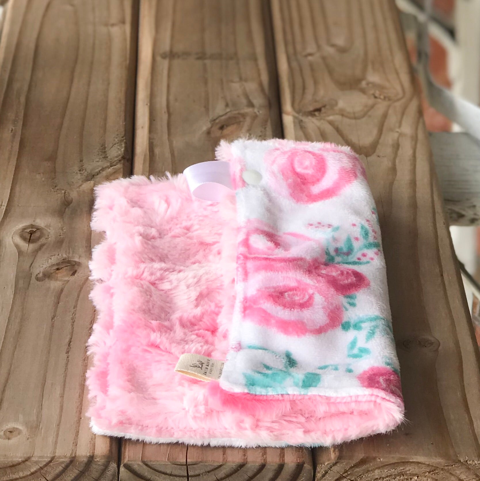 Easy Order Rosie Blush Luxe Smooth Minky Lovey