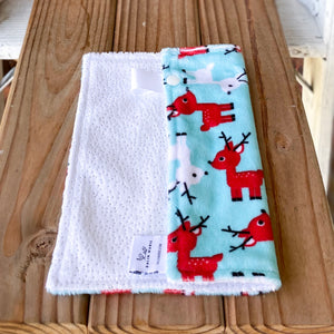 Last Chance! RTS Holiday Reindeer Loveys & Blankets