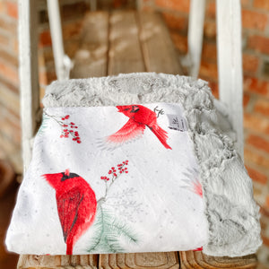 Easy Order Cardinal Flight Luxe Snuggle Blanket