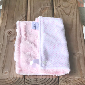 RTS Pin Dot Blush Luxe Snuggle Lovey