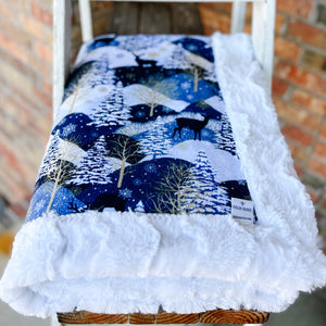 Last Chance! RTS Midnight Deer Snuggle Blanket