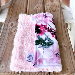 RTS Spring Flowers Rosewood Luxe Snuggle Lovey
